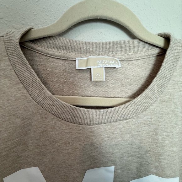 Michael Kors Tan Sweatshirt with White Logo - Picture 2 of 4
